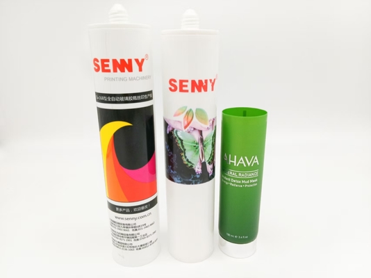 Διπλού Χρώματος 80 τεμ/λεπτό Μαλακό Σωλήνα CNC Αυτόματη Μηχανή Εκτύπωσης UV