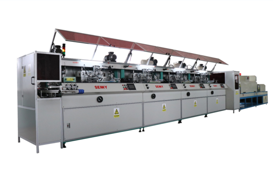Servo-Driven 12 Color Bottle Silk Screen Printing Machine CE Certification 6000pcs/Hr