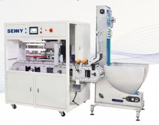 Αυτόματη μηχανή εκτύπωσης 2χρωμάτων για πλαστικά καπάκια μπουκαλιών διαμέτρου 28-38 mm