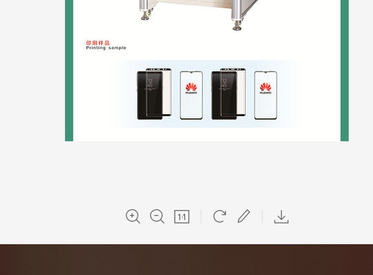 SGS 1000pcs/Hour Πνευματική συσκευή εκτύπωσης για 3D γυαλί των δισκίων