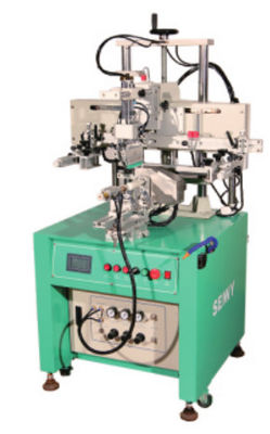 CNC 600pcs/Hr ημι αυτόματη μηχανή εκτύπωσης οθόνης για το κυρτό μπουκάλι μορφής