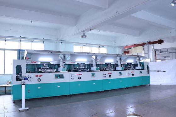 380V Silk Screen Printer Πολυχρωματική μηχανή εκτύπωσης οθόνης για γυάλινο μεταλλικό πλαστικό δοχείο