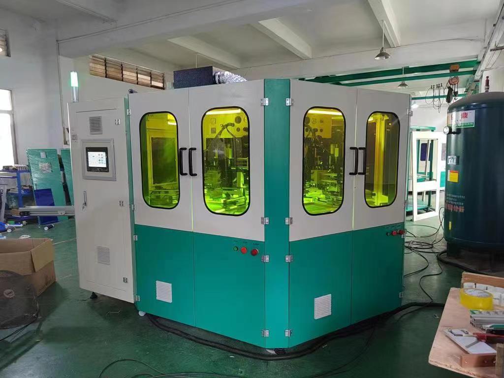 Εκτυπωτής μεταξοτυπίας φιαλών CNC 4 χρωμάτων Full Servo, Εκτυπωτής μεταξοτυπίας δοχείων 60 τεμάχια/λεπτό