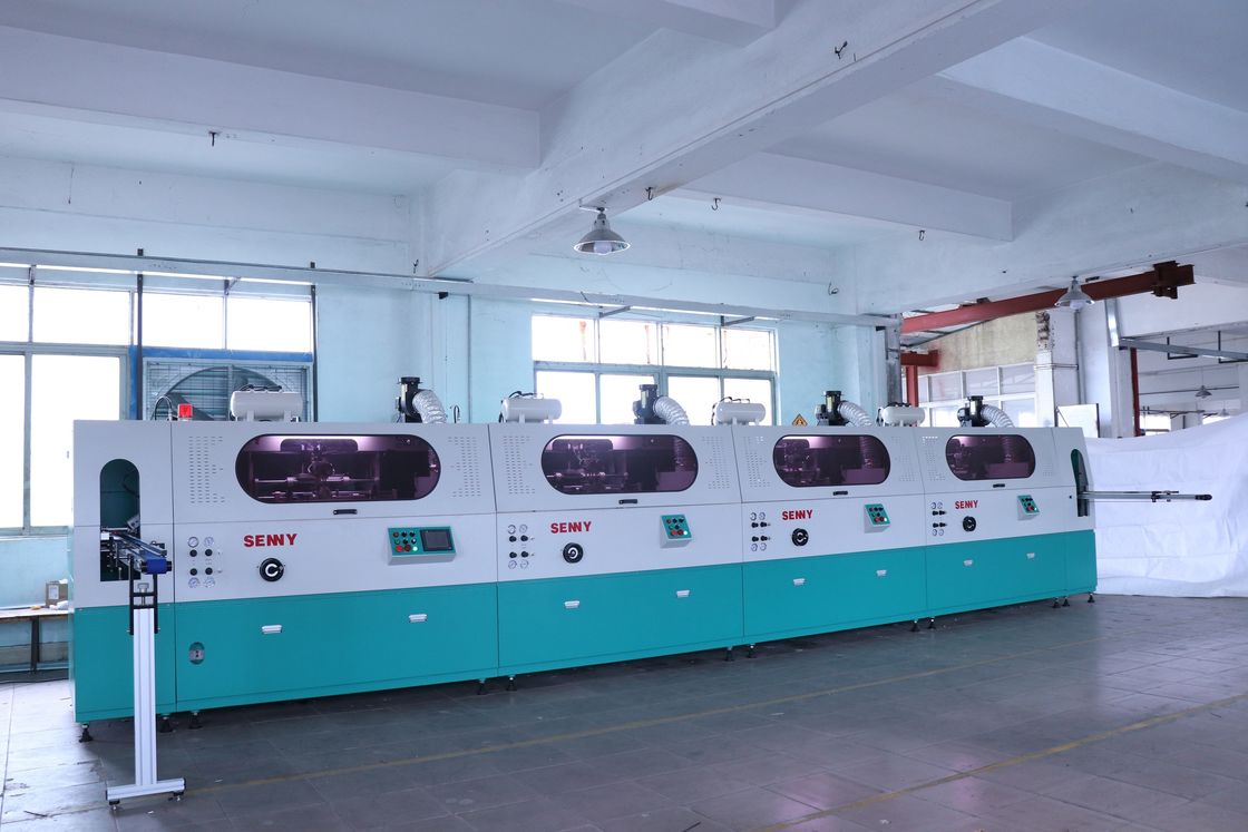 380V Silk Screen Printer Πολυχρωματική μηχανή εκτύπωσης οθόνης για γυάλινο μεταλλικό πλαστικό δοχείο